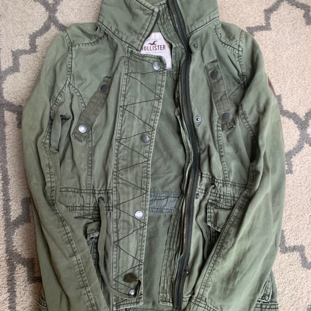 Army green Hollister jacket